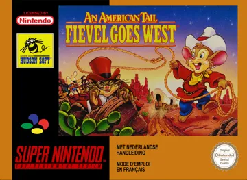 American Tail, An - Fievel Goes West (Europe) box cover front